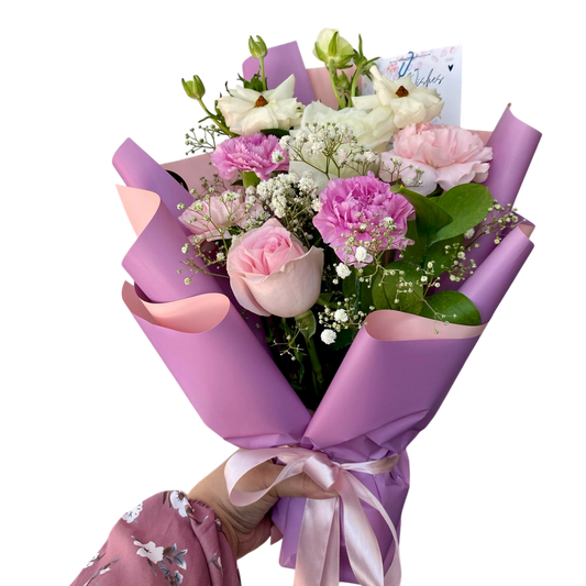 Mothers Day Special Medium Size Purple Mix Flowers