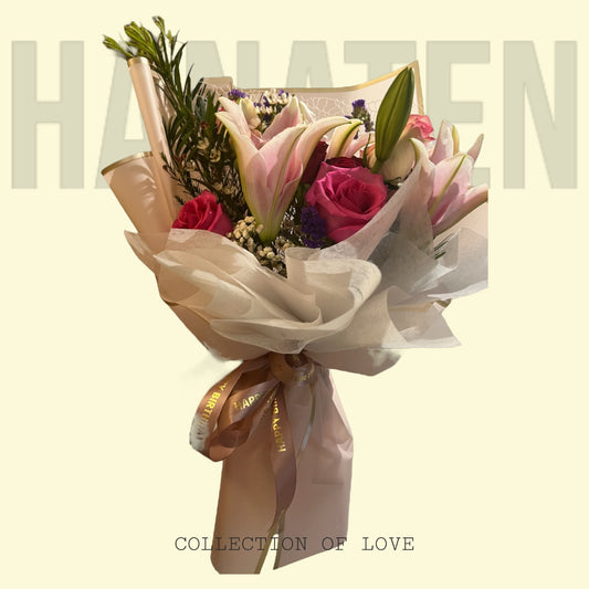 Sweet Pink Combo Hand Bouquet