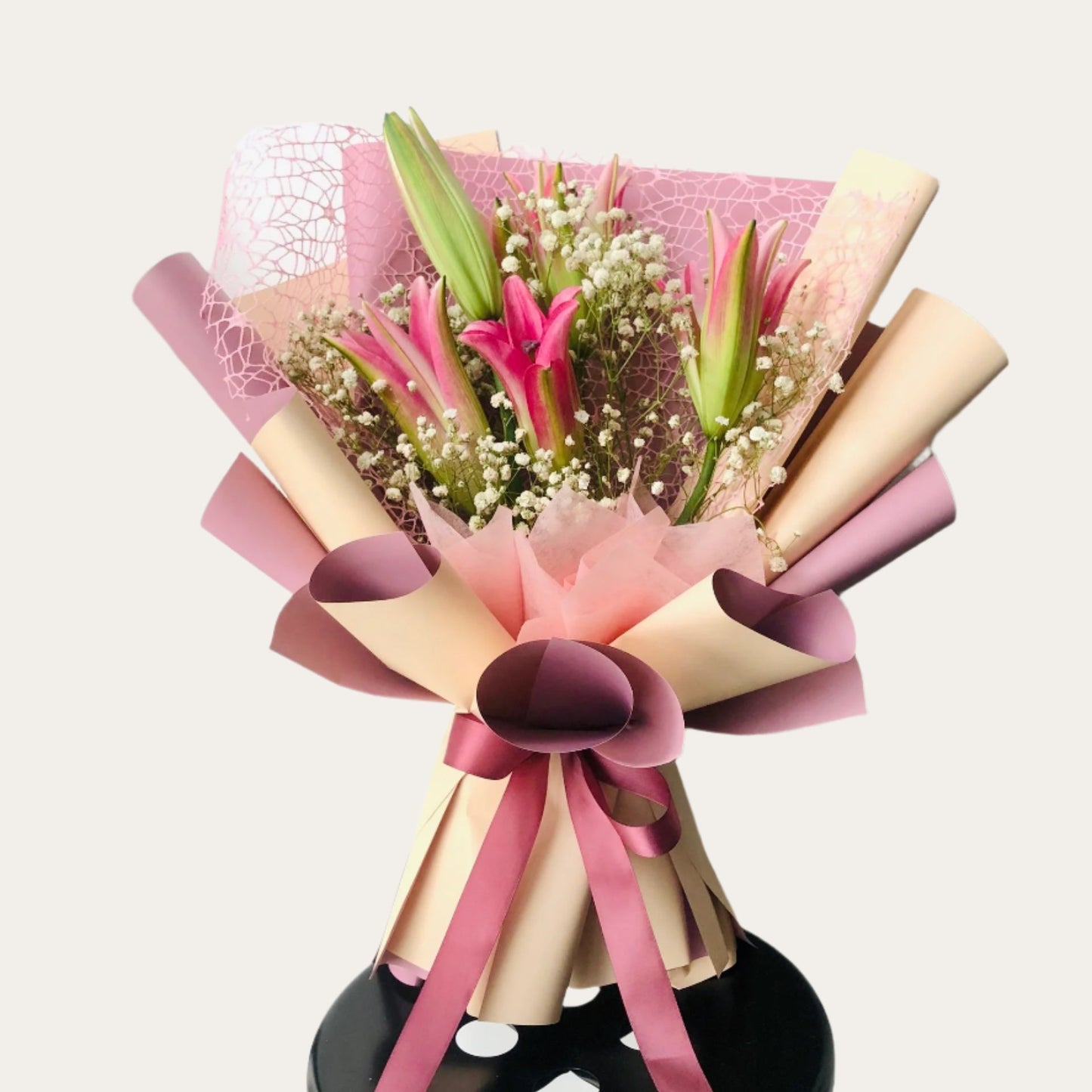 Elegant Pink Lilies