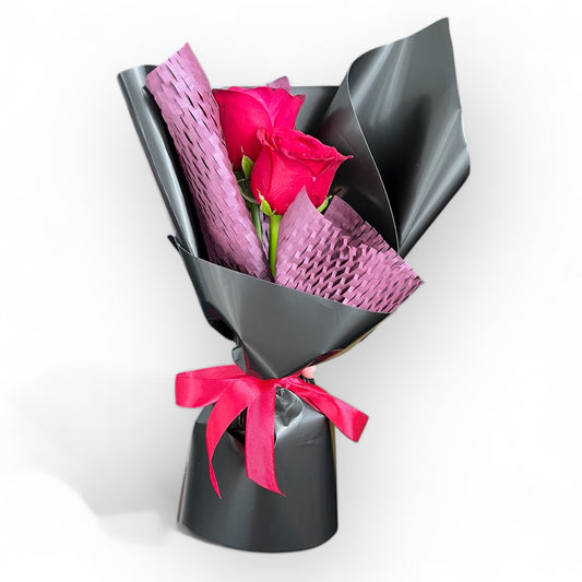 You & I Double Red Roses