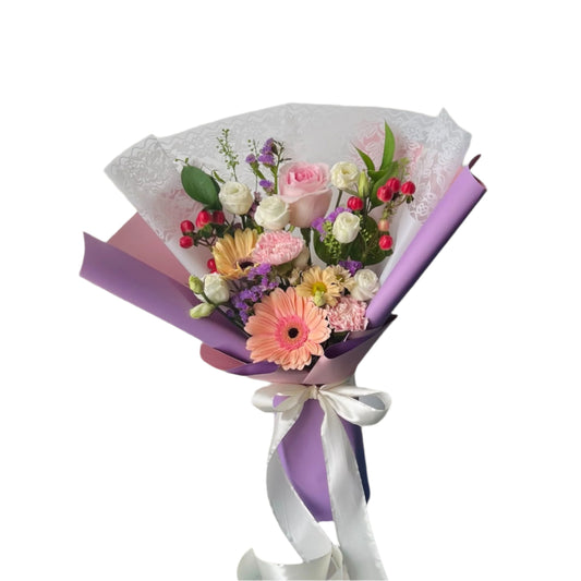 Mix Daisy, Lisianthus, Roses and Fillers Flower