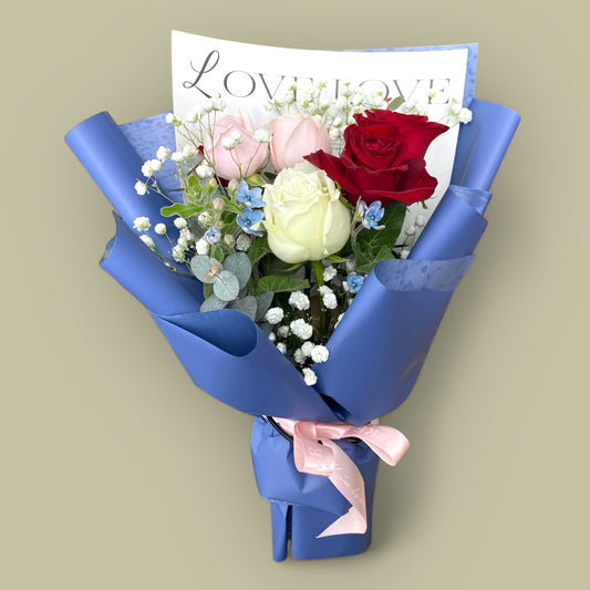 Mix Roses Romantic Bouquet